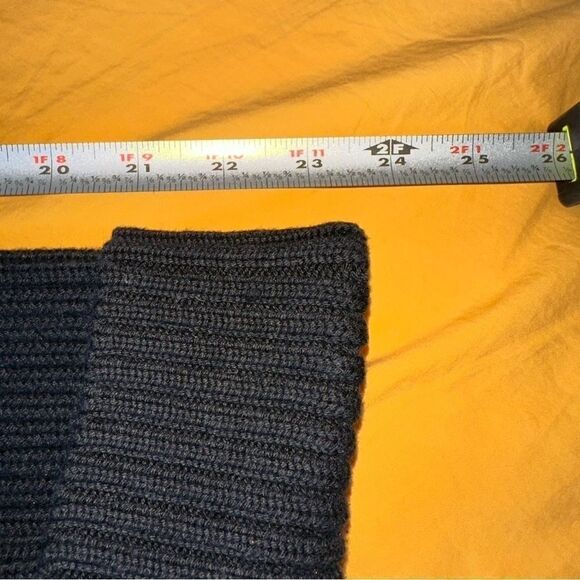 Maurice Sassoon,black cotton/leather zip sweater, size large - Picture 14 of 15